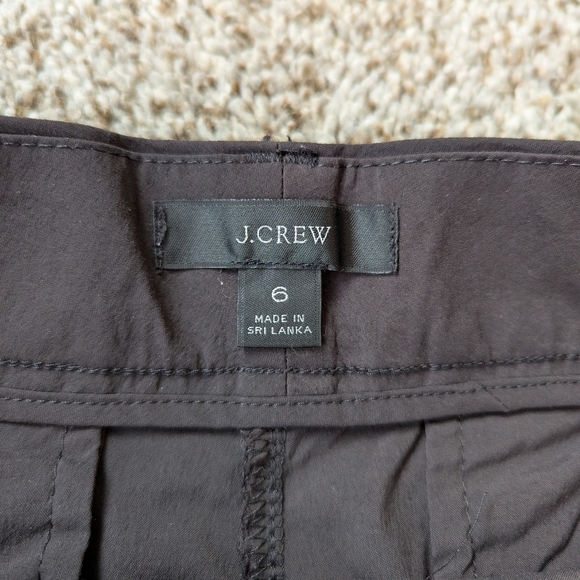 J. Crew Black Flat Front Shorts 6 - Picture 3 of 5